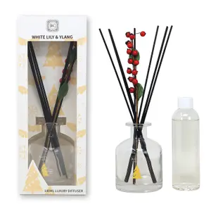 Reed Diffuser White Lily Ylang Ylang 180ml Aromatherapy Holiday Air Freshener