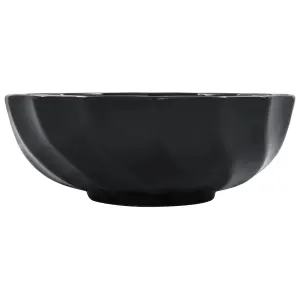 Wash Basin 46x17 cm Ceramic Black