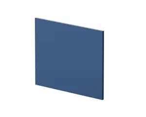 700mm L Shape Square Reversible Bath End Panel - Satin Blue