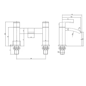 Matt Black Square Thermostatic Overhead Shower Kit with HD Basin Tap and Pop Up Bath Waste