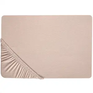 Fitted Sheet HOFUF Cotton Beige