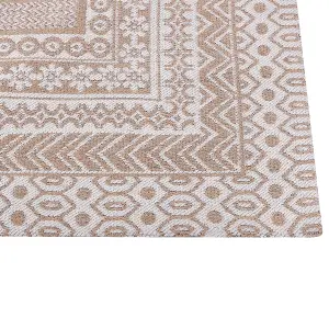 Area Rug 160 x 230 cm Beige and White BAGLAR