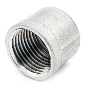 G1/2 BSP Female Round Pipe End Blanking Cap 316 Stainless Steel