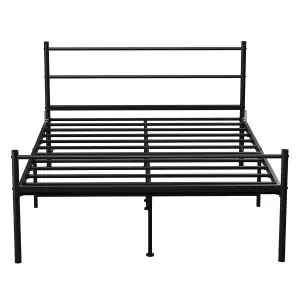 House Of Home King Size Bed Frame in Black Easy Assembly Bed Frame Under Bed Storage