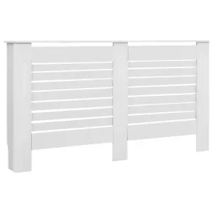 Berkfield Radiator Covers 2 pcs White 152x19x81.5 cm MDF