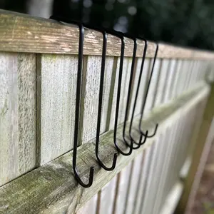 20cm Bracket Fence Panel Hooks (Set of 6)