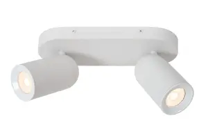 Lucide Punch Classic Ceiling spotlight - 2xGU10 - White