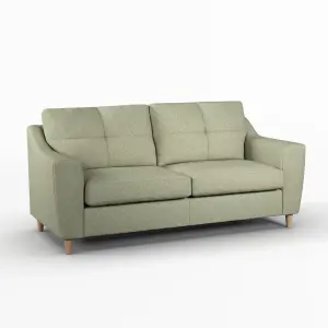 Baxter Sage Tufted Fabric 3 Seater Sofa