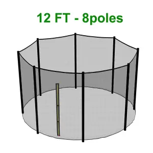 SunDaze Trampoline Pads Replacement Safety Spring Cover Padding Green and Safety Net Enclosure Surround Set 12FT (366cm)