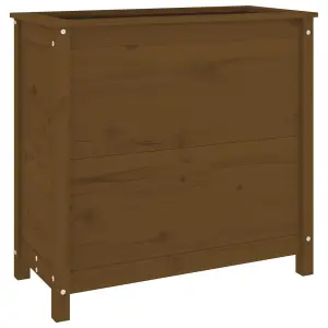 Berkfield Garden Planter Honey Brown 82.5x40x78 cm Solid Wood Pine