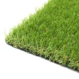 Best Artificial 30mm Grass 1mx9m (3.3ft x 29.5ft) - 9m² Child & Pet Friendly Easy Install Turf Roll UV Stable Artificial Lawn