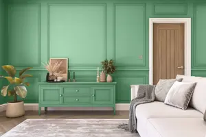 Hemway Chalk Paint Matt A5 Sample, Misty Green, Peel & Stick Swatch For Interior Walls Wood