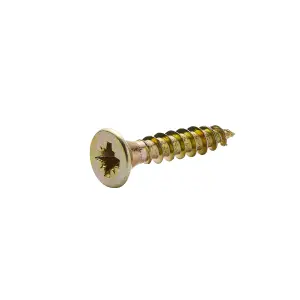 Diall Yellow-passivated Carbon steel Screw (Dia)3mm (L)16mm, Pack of 100