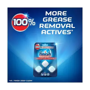 3 x Finish In-wash Dishwasher Cleaner Clean Hidden Grease & Grime 1.89oz