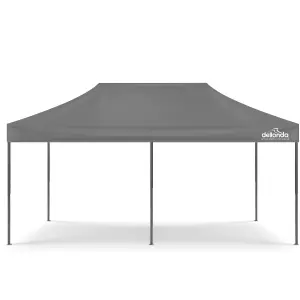 Dellonda Premium 3x6m Pop-Up Gazebo & Side Walls with Carry Bag, Stakes & Weight Bags