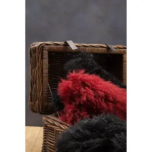 Bosie Luxury Black Soft Fur Cushion