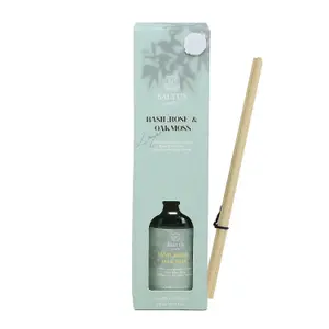 Reed Diffuser 100ml Luxury Bottle Basil Rose & Oakmoss Home Aroma Fragrance