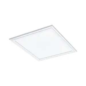 Flush Ceiling Panel Light White Sqaure Tile 16W Built in LED 4000K