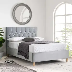 Birlea Loxley Small Double Ottoman Bed Grey