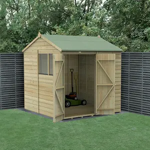 Beckwood 7x7 Reverse Apex Shed - 2 Windows - Double Door