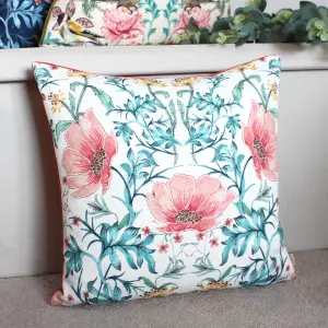 Evans Lichfield Heritage Peony Floral Polyester Filled Cushion