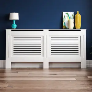 Vida Designs Milton Extra Large White MDF Radiator Cover