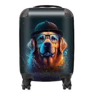 Golden Retriever Dog Splashart Suitcase - Mini Cabin