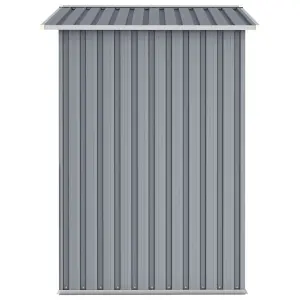 Berkfield Garden Shed Grey 205x129x183 cm Galvanised Steel