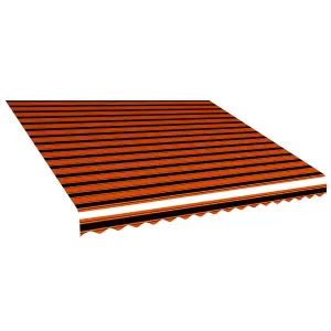 Berkfield Awning Top Sunshade Canvas Orange and Brown 400x300 cm