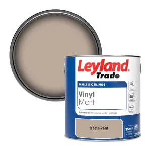 Leyland Trade Vinyl Matt Walls & Ceilings Emulsion Paint (S 3010-Y70R) 2.5L