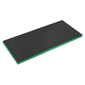 Sealey Easy Peel Shadow Foam Green/Black 1200 x 550 x 50mm Tray Insert SF50G