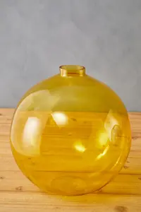 Interiors by Premier Bree Yellow Glass Vase