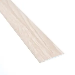 Self-adhesive wood effect aluminium door floor bar edge trim threshold profile  930mm x 35mm a08 oak mocca