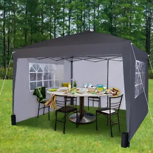 MCC Direct Gazebo 3x3 Pop up with Sides Grey