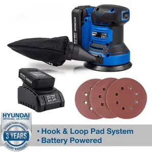 Hyundai 20V MAX Lithium-Ion Cordless Rotary Sander HY2180