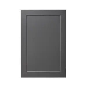 GoodHome Artemisia Matt graphite classic shaker Matt graphite Tall wall Cabinet door (W)600mm (H)895mm (T)18mm