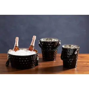 Interiors by Premier Miressa Large Black Party Bucket