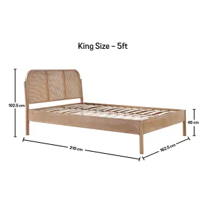 Colmar Rattan LFE King Size Bed Frame Only