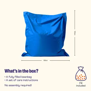 Veeva Kids Bazaar Bag Blue Indoor Outdoor Kids Bean Bag