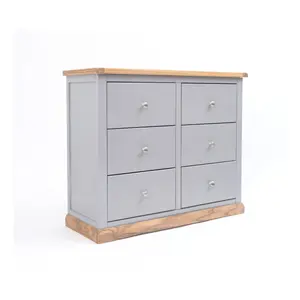 Biccari 6 Drawer Chest of Drawers Chrome Knob