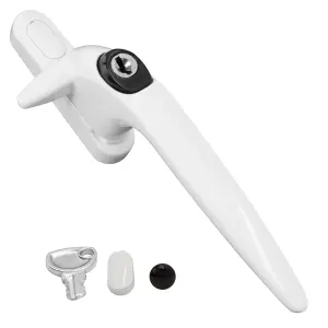 Yale Sparta Cockspur Window Handle - White, Right, 15.5mm