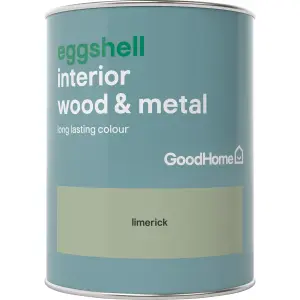 GoodHome Limerick Eggshell Metal & wood paint, 750ml