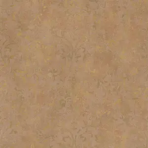 Galerie Urban Textures Metallic Brown/Gold Ornamental Mottled Damask Wallpaper Roll