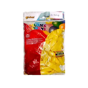 Globos Latex Pastel Balloons (Pack of 100) Lemon Yellow (One Size)