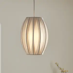 GoodHome Lufira White Light shade (D)20cm