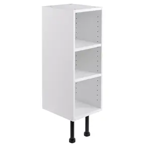 Cooke & Lewis Santini Gloss White Curved Base cabinet (W)160mm (H)852mm