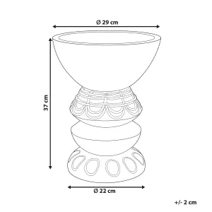 Plant Pot DISPORUM Ceramic Light Brown