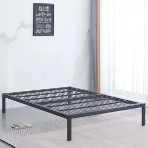 Thornham Platform Bed - Strong Mesh Base - Double (4ft6) - Black