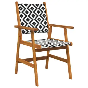 Berkfield Garden Chairs 2 pcs Solid Acacia Wood