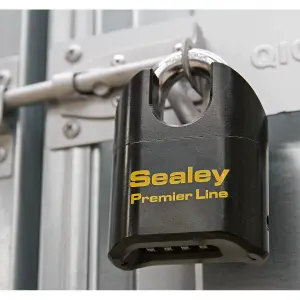 Sealey Steel Body Combination Padlock Shrouded Shackle Heavy Duty 62mm PL603S